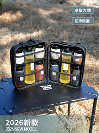 户外调料套装收纳包盒袋箱野炊露营防漏分装调味瓶罐便携烧烤式品