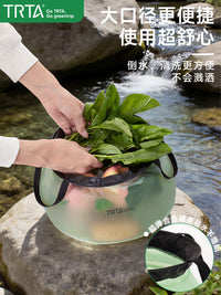 Ultralight Foldable Outdoor Water Basin Bag Portable Camping Fishing Travel Waterproof Storage Bucket Large Capacity