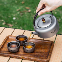 泡茶壶户外烧水壶露营便携双层茶杯具煮茶套装功夫茶煮茶水壶