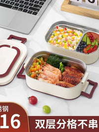 Electric Lunch Box Multi-functional Portable Food Warmer for Office Car Use, Plug-in Heating, No Water Injection Needed