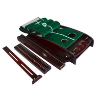 Golf Putting Trainer Set with Return Ball System and Portable Practice Mat for Home Use