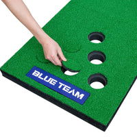 Indoor Golf Putting Green Mat with Multiple Holes - FUNGREEN Putting Practice Game Set