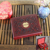 Wedding Certificate Wooden Box Marriage Gift Storage Box Engravable Carved Design for Newlyweds