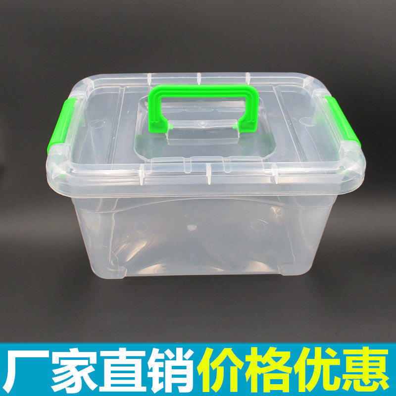 Plastic Transparent Storage Box with Lid, Large, Medium, Small Sizes, Portable Organizer for Building Blocks, Toys, Sundries, Food