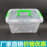 Plastic Transparent Storage Box with Lid, Large, Medium, Small Sizes, Portable Organizer for Building Blocks, Toys, Sundries, Food