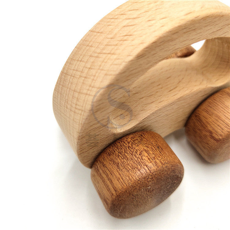 Wooden Baby Toddler Toy Car Grasping Inertia Push Car 0-3 Years Old Toy Gift