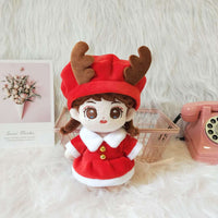 20CM Doll Clothes Cute Christmas Outfit Star Idol Plush Doll Jumpsuit for Boys and Skirt Set for Girls