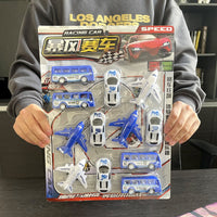 Kids Simulation Pull-Back Racing Car Set, Baby Toy Cars, City Vehicle Playset
