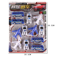 Kids Simulation Pull-Back Racing Car Set, Baby Toy Cars, City Vehicle Playset