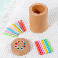 Montessori Wooden Shape and Color Sorting Toy for Toddlers 1-3 Years Old - Educational Coin Box Puzzle