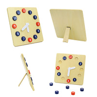 Montessori Activity Clock Professional Edition for 0-3 Year Olds Kids Digital Clock Cognitive Early Education Puzzle Toy