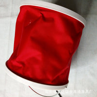 Portable Foldable Canvas Fishing Bucket with Net or Netless, Thickened Water Container for Live Fish