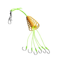 Anti-Snag Explosion Fishing Hook Set with Spring for Bottom Fishing, Tangle-Free Design, Fishing Tackle Accessories