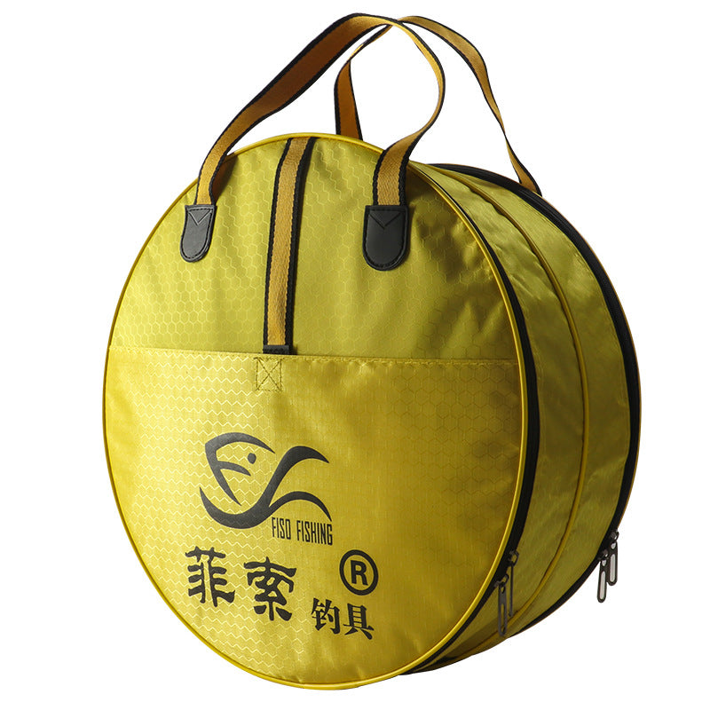 Thickened Fishing Net Bag Outdoor Sports Canvas Fishing Bag Double Layer Single Layer Fly Disc Hand Throw Net Bag