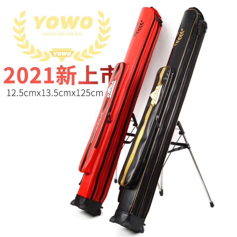 New Lightweight Fishing Rod Bag Hard Shell Large Capacity Multi-functional Double Layer Fishing Tackle Bag