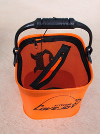 EVA Thickened Foldable Fishing Bucket with Rope Portable Live Fish Container Water Bucket Fishing Box