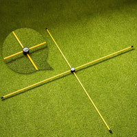 FunGreen Golf Alignment Stick Foldable Direction Indicator Action Practice Corrector Training Aid