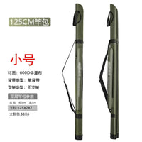 Hard Shell Fishing Tackle Bag Multi-functional Fishing Rod Bag Waterproof Large Capacity Double Layer 1.25m