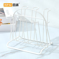 Japanese Style Iron Art Cup Holder Rack for Water Glasses and Mugs, Home Use Portable Draining Inverted Storage Organizer
