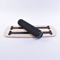 Wooden Balance Board for Adults and Kids - Fitness Seesaw Trainer Roller Yoga Board
