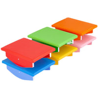 Sensory Integration Training Equipment Kids Balance Beam Stepping Stones Plastic Round Ladder for Home Kindergarten