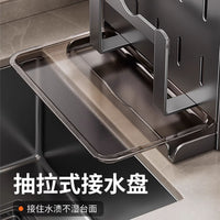 厨房刀架砧板锅盖菜刀一体收纳架台面多功能置物架菜板刀具放置架