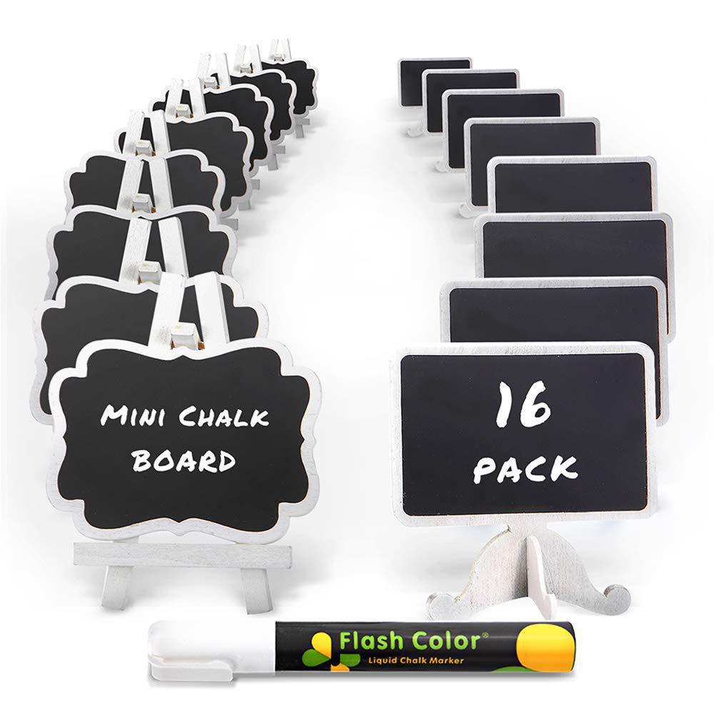 Creative White Mini Chalkboard Double-Sided Movable Wooden Craft Wedding Prop Bar Decoration European Style Ornament