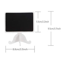 Creative White Mini Chalkboard Double-Sided Movable Wooden Craft Wedding Prop Bar Decoration European Style Ornament