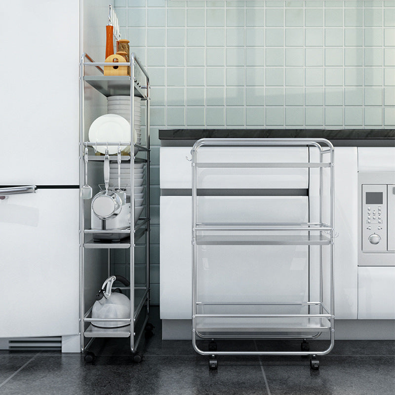 Stainless Steel Kitchen Gap Storage Rack Multi-layer Narrow Refrigerator Crevice Bathroom Organizer Cart