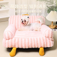 Pet Dog Sofa Bed Warm Cat Nest Small Dog Bed for Winter Sleep