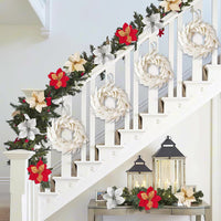 Christmas Wreath Holiday Home Party Decoration Door Hanging Window Mall Ornament