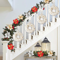 Christmas Wreath Holiday Home Party Decoration Door Hanging Window Mall Ornament