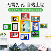 Creative Magnetic Crystal Photo Frame 6x7 inch White PVC Kids DIY Picture Frame Colorful Combination Frame