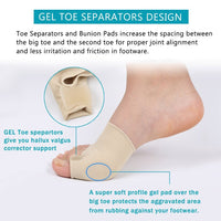 Foot Correction Set with Massage Ball and Toe Separators, Silicone Corrector for Amazon/AliExpress