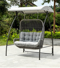 Nordic Double Hanging Chair Rattan Outdoor Garden Patio Balcony Leisure Swing Chair