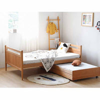 Solid Wood Bunk Bed with Pull-Out Trundle and Storage Drawers, Multi-functional Children's Bed for Kids' Room