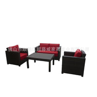 Outdoor Hotel Rattan Sofa Set PE Woven Imitation Rattan Furniture for Restaurants and Hotels