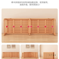 Beechwood Kids' Extendable Bed Solid Wood Foldable with Guardrail Baby Crib Extension Bed Adult Sleepable Bedside Bed