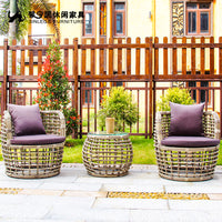 Xinningju Outdoor Sky City Rattan Furniture Set for Hotel B&B Courtyard Balcony - Leisure Chairs