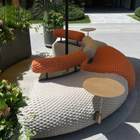 Nordic Outdoor Rattan Sofa Set for Patio Garden Balcony Villa Designer Furniture