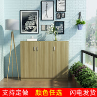 Wholesale Shoe Cabinet Casual Simple Easy Assembly Panel Storage Cabinet with Lock Side Cabinet Floor Cabinet Sideboard