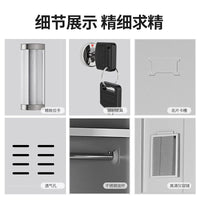 Steel Locker Cabinet for Gym, Swimming Pool, Stadium Changing Room with Aluminum Alloy Handle