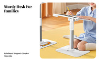Adjustable Floor Book Holder Easy Assembly Study Furniture With Page fasteners