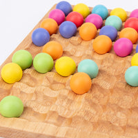 Wooden Bead Clip Puzzle Game for Kids - Educational Focus Training Toy for Boys and Girls