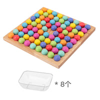 Wooden Bead Clip Puzzle Game for Kids - Educational Focus Training Toy for Boys and Girls