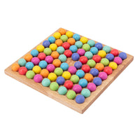 Wooden Bead Clip Puzzle Game for Kids - Educational Focus Training Toy for Boys and Girls