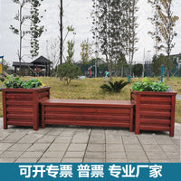 Outdoor Aluminum Alloy Planter Box Combination Guardrail Flower Stand Raised Garden Bed for Vegetables Metal Flower Rack