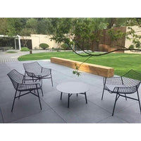 Outdoor Bistro Table and Chair Set, Iron Wire Bar Stool, Cafe Dining Chair, Nordic Park Furniture