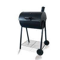 Large Charcoal BBQ Grill for Villa Courtyard, Outdoor Smoker American Style BBQ Barrel for Home Use