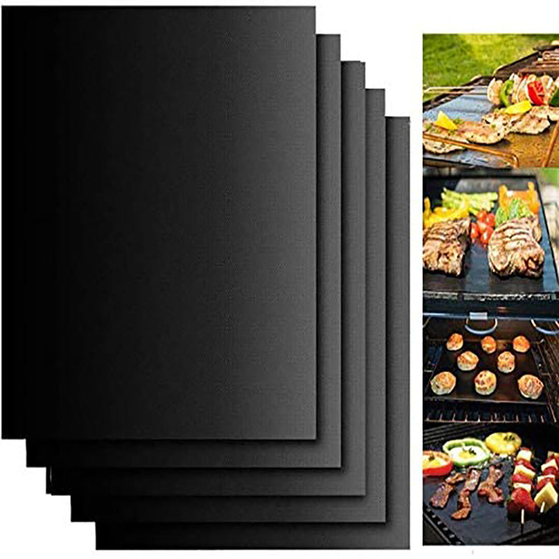 BBQ Grill Mat Non-Stick Reusable Oven Liner for Outdoor Grilling and Baking